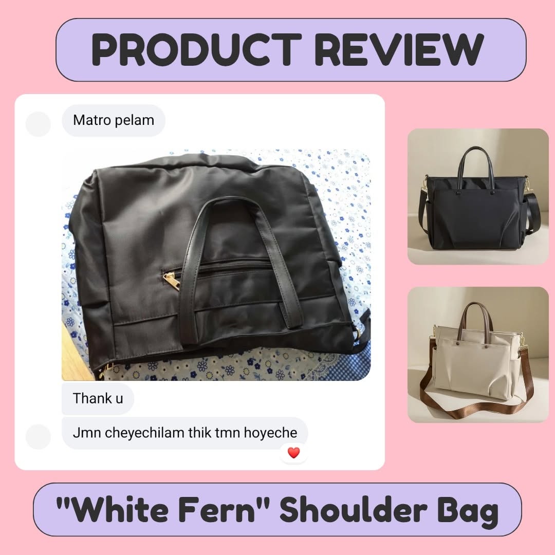 White Fern Shoulder Bag